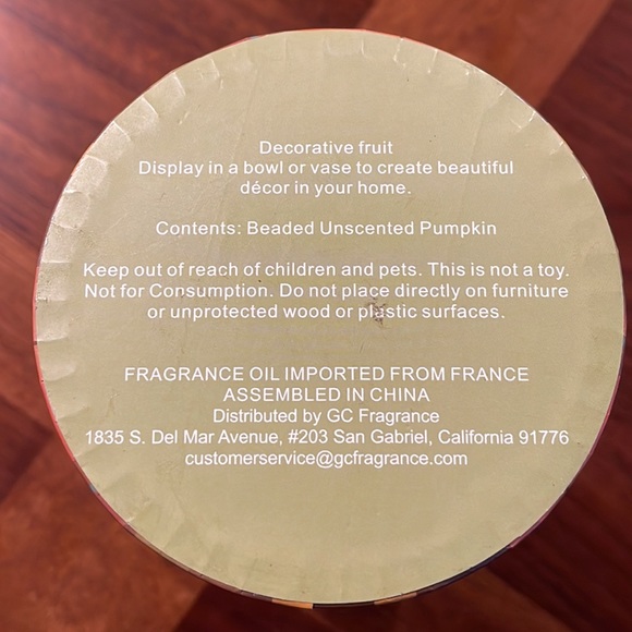 UNOPENED DOMAIN BEADED UNSCENTED DECORATIVE MINI PUMPKINS - SO FESTIVE! - Picture 7 of 8